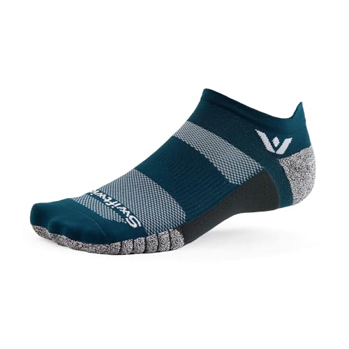 Image of Swiftwick Flite XT No Show Running Socks for Men & Women - Moisture Wicking Golf & Fitness Socks with Non Slip Support