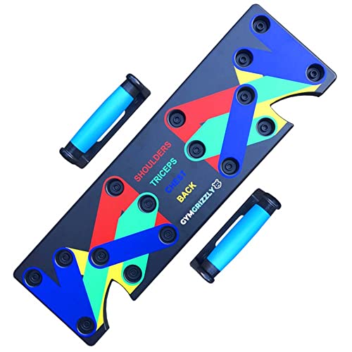 GYMGRIZZLY® Home Muscle Builder Push Up Board für Muskelaufbau, Heimtrainer für Zuhause,