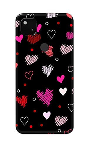 Image of PRINTFIDAA Vibrations of Love Hard Back Cover for Google Pixel 4A (4G) Back Cover -(P6) KAT1009