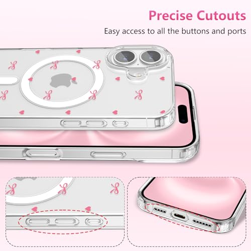 Coque iPhone 16 antichoc rose transparente souple en TPU