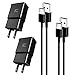Adaptive Fast Charging Wall Charger Adapter Compatible Samsung Galaxy S6 S7 S8 S9 / Edge/Plus / Active, Note 5,Note 8, Note 9, EP-TA20JBE Quick Charge Charger (2 Pack)