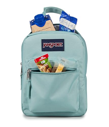 Image of JanSport Big Break Insulated Lunch Bag - Travel Cooler, Faded Sage | Small Compact Soft-Sided Travel Cooler for Day Trips