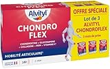 ALVITYL - Chondroflex - 5 éléments essentiels - Mobilité articulaire - 90 jours de prise renouvelable – Chondroflex - Glucosamine + Chondroïtine + Collagène Type II + MSM + Vitamine C – 180 comprimés