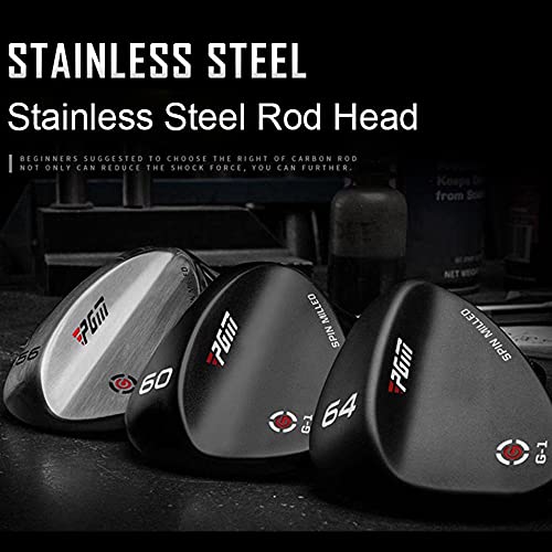 Golf Irons 50 52 54 56 58 60 62 64 Degree Golf Sand Wedge Pitching Wedge Cnc Stainless Steel Golf Club Men's Second Wedge (Silver, 60°) #TOP1