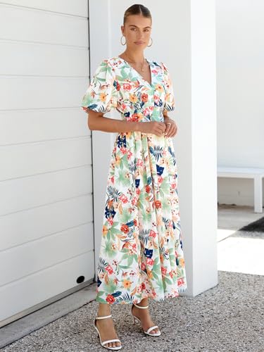 Image of Sissyaki Women's Floral Maxi Dress 2026 Summer Spring Wedding Guest Dress