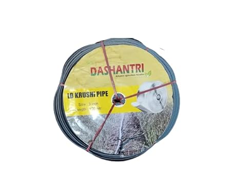 DASHANTRI Drip Irrigation Pipe 3 inch Virgin LDPE Krushi Pipe Flat Tube Lapeta Hose Pipe | Length 30 Meter