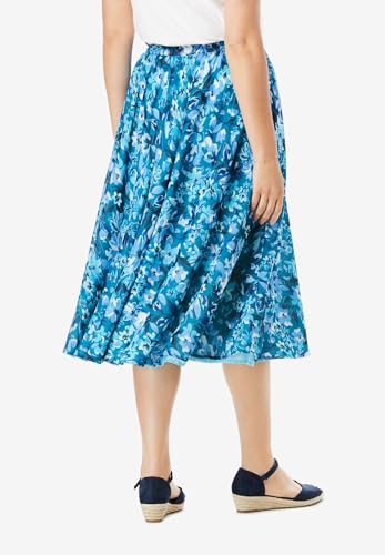 Woman Within Plus Size 2-in-1 Reversible Skirt2