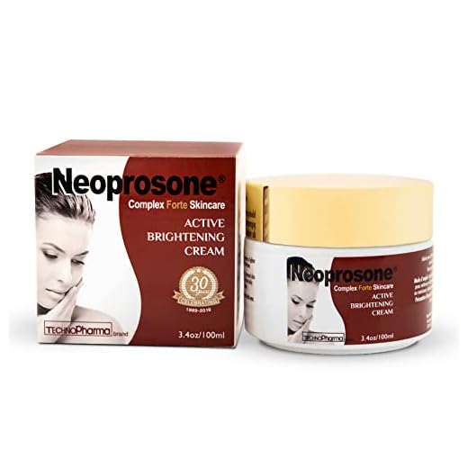 NEOPROSONE, Skin Brightening Cream - 3.4 Fl oz / 100 ml - Moisturizing Cream for Uneven Skin Tone, For Face Body, Elbows, Hands, Sensitive Areas