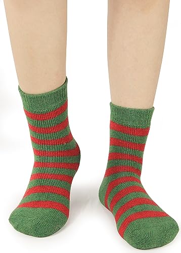 Image of BenSorts Women's Winter Boots Socks Thick Warm Cozy Crew Socks Solid Color Gifts
