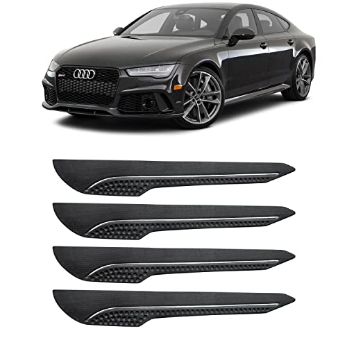 Image of AOSIS-Car Bumper Protector /Bumper Guard for Audi RS7 with Single Chrome Stripe (4-Pcs)