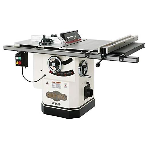 Shop Fox W1819 3 HP 10-Inch Table Saw with Riving Knife
