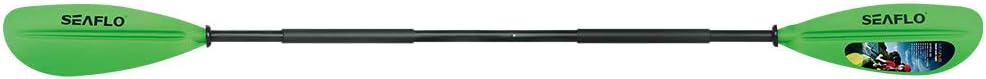 Seaflo Adult Afloat Aluminum Asymmetric Curved Detachable Kayak Boat Canoe Paddle Oars