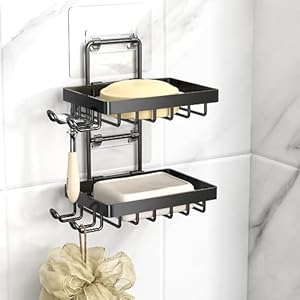 Moforoco Double Soap Bar Holder for Shower, No Dri...