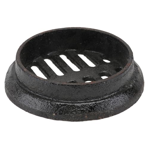 Alipis Desagüe de Suelo Empotrado de Hierro Fundido 110 MM Negro Drenaje Doméstico Resistente y Fácil de Limpiar para Cocina y Baño Suministros de Drenaje Antiobstrucción Fuga de