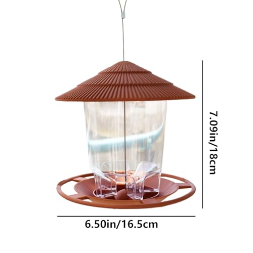 Mangeoire transparente pour perroquets et inséparables de jardin
