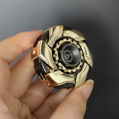 Image of T-Conceal EDC Fidget Sliders Open Armor Spinning TopFidget Toys Stress Relief for Adults Magnetic Metal (Gold Gray)