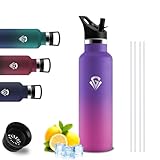 Botella Agua Acero Inoxidable- Cantimplora Termica 500ml- A Prueba de Fugas- Botella Agua Niños- Mantiene 24H Frio/12H Calor- Cantimplora, Termo para Deportes, Oficina, Camping, Gym