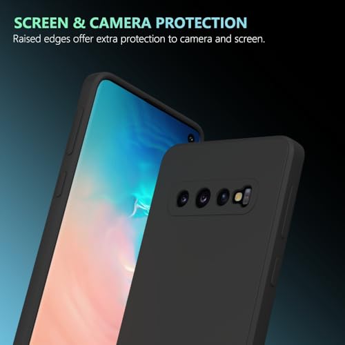 Image of for Samsung Galaxy S10 Plus Case Black, Scratch Resistant with Soft Touch, Slim Thin Phone Cover for Samsung Galaxy S10 Plus