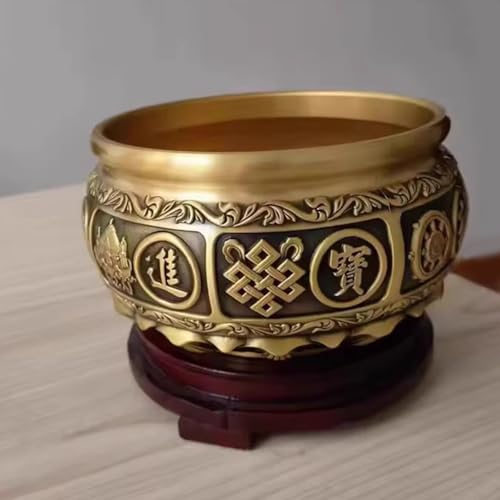 Cuencos dorados decorativos Muzrunq para centros de mesa de salón 7