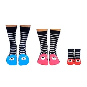 Papa, mama en ik 3 paar sokken 39-46, 37-42 en pasgeboren in een doos