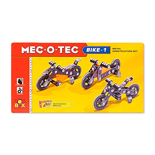 Image of TOYZTREND MEC - O - Tec Bike 1 Metal Construction Toy, Building Blocks, Educational Toys for 6+ yrs Boys and Girls, Multicolor