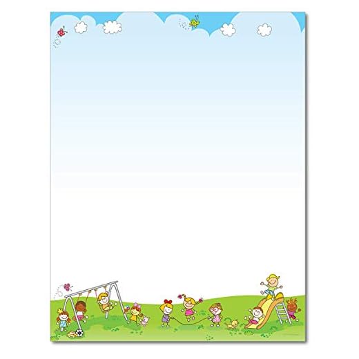 Let's Play Stationery Paper - 80 Sheets - Great For School Functions, Camps, and Parties