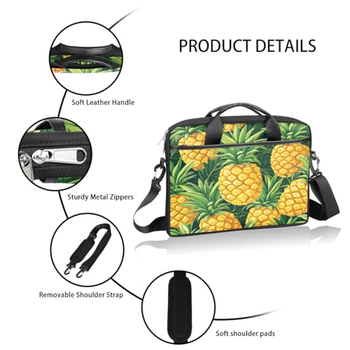 Maletín para portátil de 15 pulgadas con estampado de piñas miniatura 4