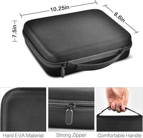 Haarschneidemaschine Tasche für Philips Multigroom Series 7000 5000 Barttrimmer und Haarschneider, Rasierer Herren Koffer Hülle für Anbaugeräte Trimmer (nur Box) -Schwarzes Innen