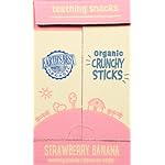 Earth's Best Organic Baby Food, Dissolvable Teething Snack for Babies 6 Months and Older, Strawberry Banana Crunchy Sticks, .56 oz Pack (Pack of 5) - Image 2