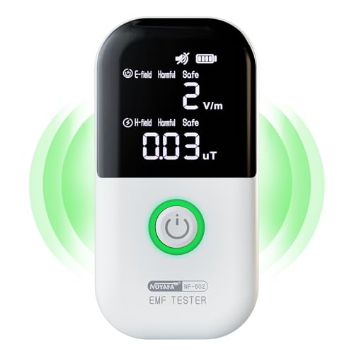 Image of New Upgraded EMF Meter, Rechargeable Electromagnetic Field Radiation Detector for EF MF WiFi Signal, High Precision EMF Detector for Home Inspection, Office, Outdoor and Ghost Hunting with Alarm