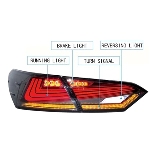 Luces traseras coche Toyota Camry con intermitente dinámico LED transparente 4