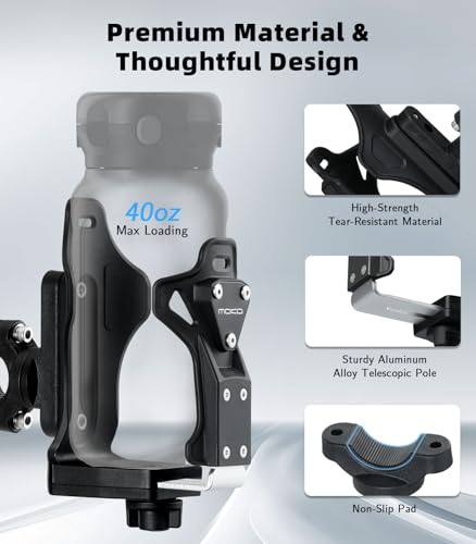 MoKo Bike Water Bottle Holder, Adjustable Bike Water Bottle