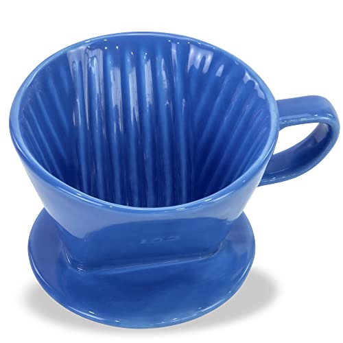 Image of Pour Over Ceramic, Coffee Dripper Ceramic Coffee Maker,Blue