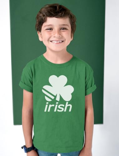 Tstars Youth Kids St. Patrick's Day T-Shirt Lucky Irish Shamrock Clover Design for Boys and Girls2