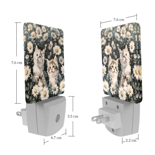 Lámpara de Noche LED con Sensor 2 Piezas 7.6x7.6 cm miniatura 7
