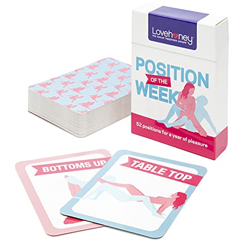 Lovehoney 52 Position of The Week Cards with Instructions for Adults - Small & Discreet