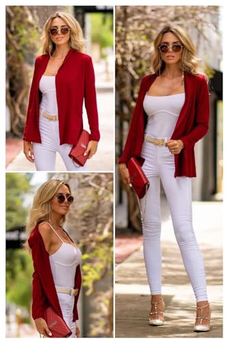Image of ULTRANICE Cardigan Sweaters Womens Fashion 2025 Spring Lightweight Long Sleeve Casual Tops Clothes Outfits with Pockets