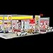 Wooptoothy 1/64 Scale Shell Gas Station Building Scene Model, DIY Miniature Model for Teens, Adults (Vehicles, Figures and Tools are not Included)