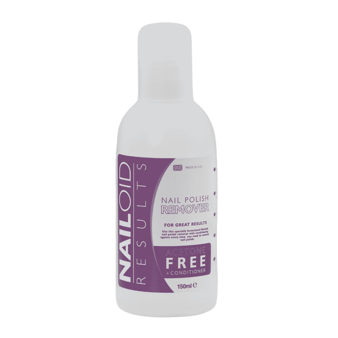 Nailoid ACETONE-FREE-Free Nail POLISH REMOVER | Gentle Varnish Remover for Sensitive Nails | Quick & Effective Moisturising, Non-Drying Formula | 150ml