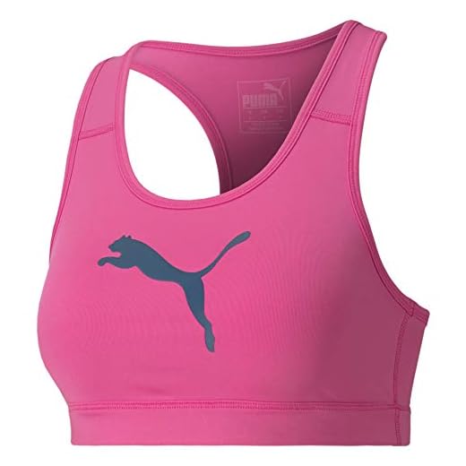 PUMA 4Keeps Bra M, Reggiseno Sportivo Donna, Luminous-Cat Rosa, S
