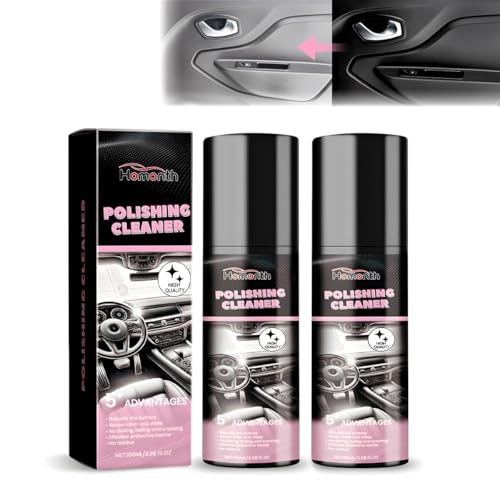 Auto Kunststoffpflege 2×100 ml – Kratzer-Entferner & Auffrischer für Innen & Außen | UV-Schutz & Auffrischung für Plastik, Vinyl & Gummi | Cockpitpflege Reinigungsset