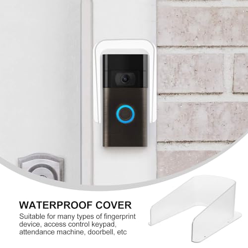 Cubierta resistente lluvia e impermeable para timbre de puerta exterior y control de acceso 8