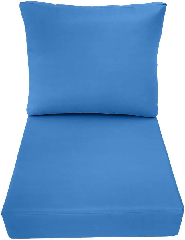 Prolinemax Knife Edge Small 23x24x6 Deep Seat Back Cushion Slip Cover Set AD102