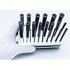 25 Piece Transfer Punch Set 1mm to 13mm by 0.5mm