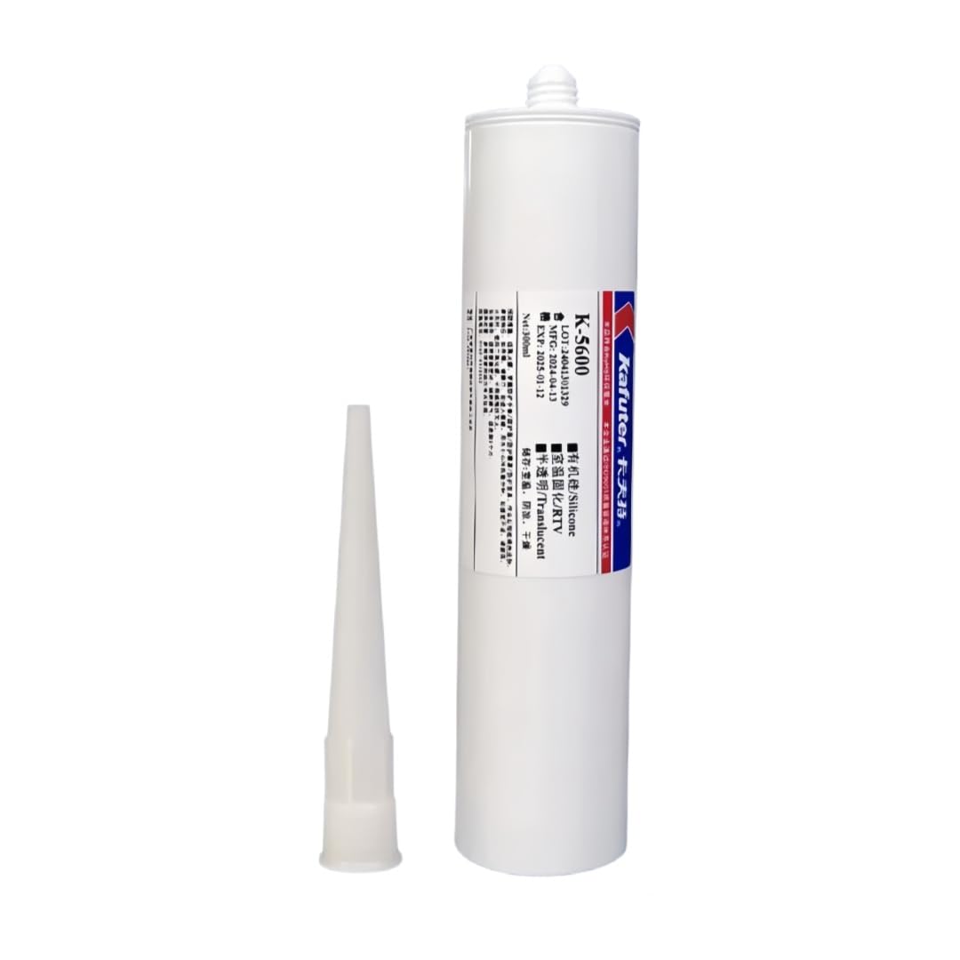 VIDOO Kafuter K-5600 Lebensmittelsicherer Silikonkleber Ungiftig Hochtemperatur Küchengeräte-Reparaturkleber Silikonkleber für Wasserkocher Teekannen - 300ml