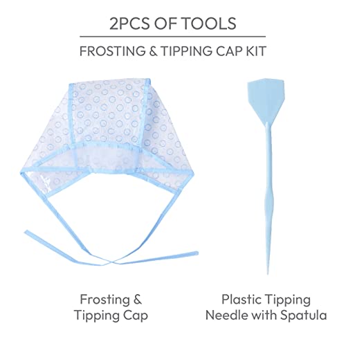 Red By Kiss Hair Dye Coloring And Highlighting Kit Frosting And Tipping Cap Kit (2 Piece Kit) #TOP3