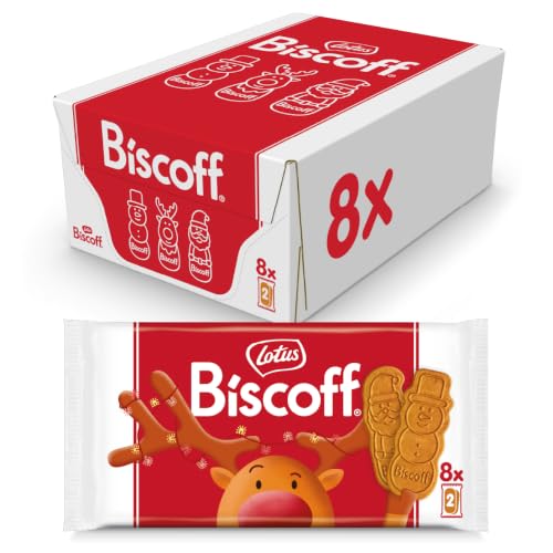 Biscoff Caramelised Holiday Shape Biscuits, Vegan - 7.1 Ounce (Pack of 8)
