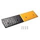 uyoyous Bordsteinrampe Gummi 10cm hoch Bordsteinkantenrampe Auffahrtrampe Autorampe Gummirampe Schwellenrampe Türschwellenrampe für Auto Fahrrad Motorrad Bürgersteig, 100 x 25 x 10 cm