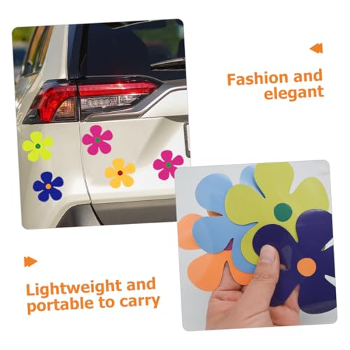 BESPORTBLE 24stücke Kühlschrank Magnete Mit Blumenmotiven Magnetische Aufkleber Für Türen Und Autos Dekorative Kühlschrankmagnete Aus Stabilem Harzmaterial