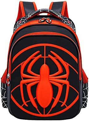 TUDERE 3D cartoon schoolbag waterproof lightweight boys and girls schoolbag red model